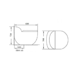 Bồn cầu liền khối GOLICAA GL-2293 - 9