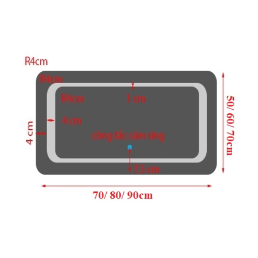 Gương đèn Led cảm ứng GOLICAA GL-GNT01 - 3