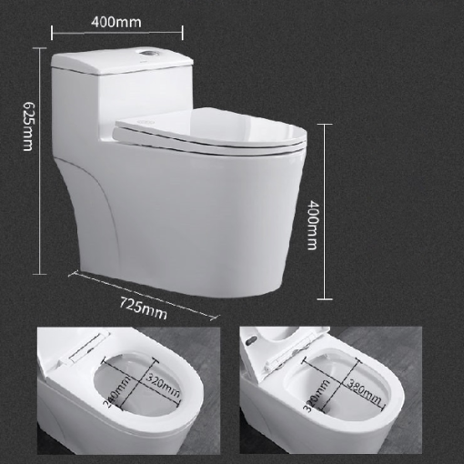 Bồn cầu liền khối GOLICAA GL-2224 - 5