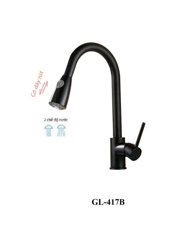 Vòi rửa chén nóng lạnh GOLICAA GL-417B