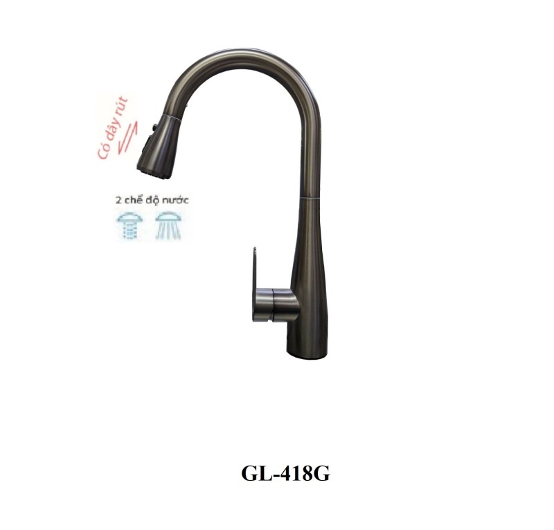 Vòi rửa chén nóng lạnh GOLICAA GL-418G