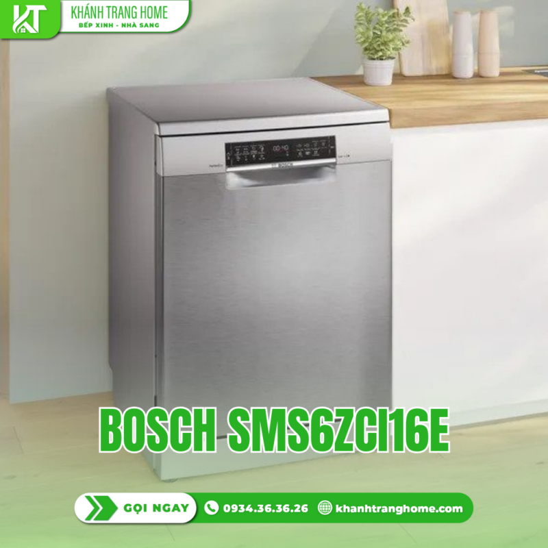 Máy Rửa Bát Bosch SMS6ZCI16E Series 6 Zeolith