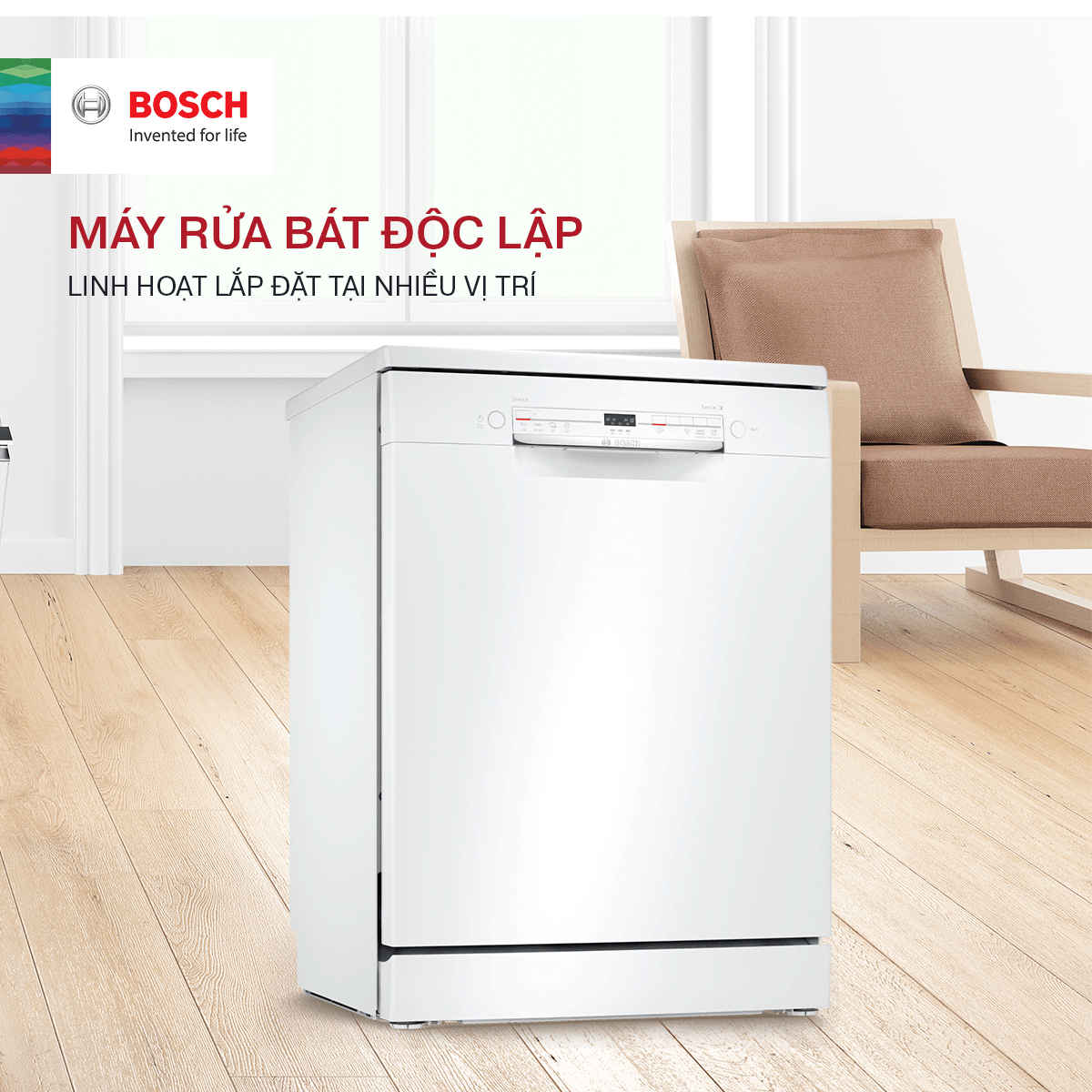 Máy Rửa Chén BOSCH SGS2ITW11E Serie 2 - 56 Máy Rửa Chén BOSCH SGS2ITW11E Serie 2