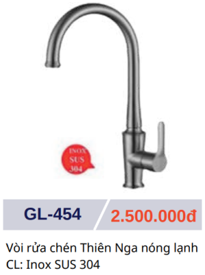 Vòi rửa chén nóng lạnh GOLICAA GL-454 - 7