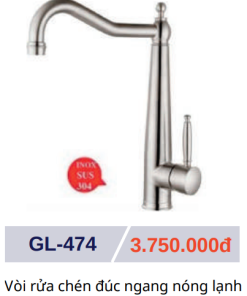 Vòi rửa chén nóng lạnh GOLICAA GL-474 - 8 Vòi rửa chén nóng lạnh GOLICAA GL-474 - 7