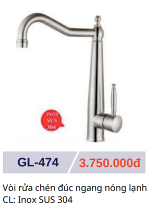 Vòi rửa chén nóng lạnh GOLICAA GL-474 - 7