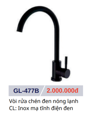 Vòi rửa chén nóng lạnh GOLICAA GL-477B - 7