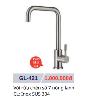 Vòi rửa chén nóng lạnh GOLICAA GL-421 - 7