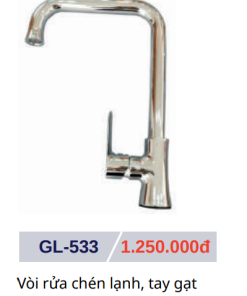 Vòi rửa chén lạnh GOLICAA GL-533