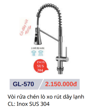 Vòi rửa chén GOLICAA GL-570 - 9