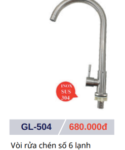 Vòi rửa chén lạnh GOLICAA GL-504 - 9