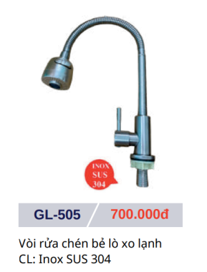 Vòi Rửa Chén Lạnh GOLICAA GL-505 - 9