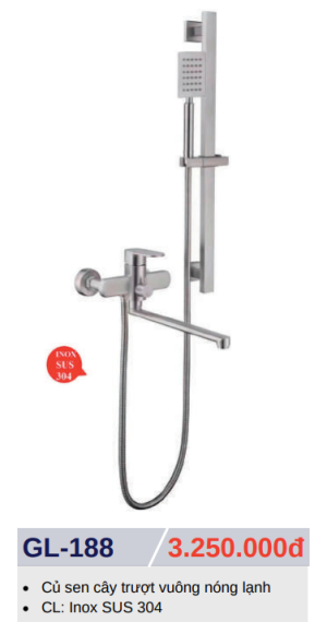 Sen bồn tắm nóng lạnh GOLICAA GL-188 - 5