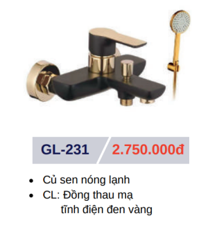 Củ sen tắm nóng lạnh GOLICAA GL-231 - 5