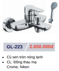 Củ sen tắm nóng lạnh GOLICAA GL-223 - 5