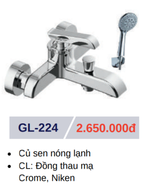 Củ sen tắm nóng lạnh GOLICAA GL-224 - 5