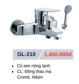 Củ sen tắm nóng lạnh GOLICAA GL-210 - 5