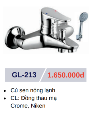 Củ sen tắm nóng lạnh GOLICAA GL-213 - 5