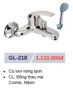 Củ sen tắm nóng lạnh GOLICAA GL-218 - 6 Củ sen tắm nóng lạnh GOLICAA GL-218 - 5