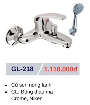 Củ sen tắm nóng lạnh GOLICAA GL-218 - 5