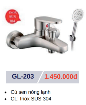 Củ sen tắm nóng lạnh GOLICAA GL-203 - 5