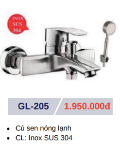 Củ sen tắm nóng lạnh GOLICAA GL-205 - 5