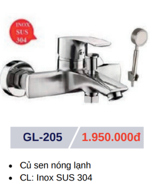 Củ sen tắm nóng lạnh GOLICAA GL-205 - 5