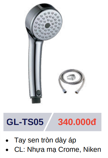 Tay sen tắm GOLICAA GL-TS05