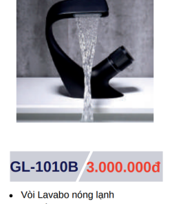 Vòi lavabo nóng lạnh GOLICAA GL-1010B - 5