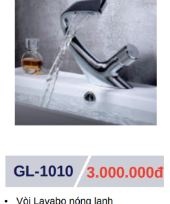 Vòi lavabo nóng lạnh GOLICAA GL-1010 - 5