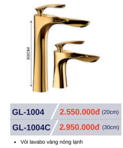 Vòi lavabo nóng lạnh GOLICAA GL-1004C - 8 Vòi lavabo nóng lạnh GOLICAA GL-1004C - 7