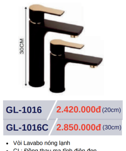 Vòi lavabo nóng lạnh GOLICAA GL-1016C - 5
