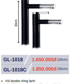 Vòi lavabo nóng lạnh GOLICAA GL-1018C - 8 Vòi lavabo nóng lạnh GOLICAA GL-1018C - 7
