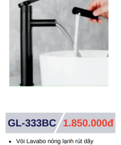 Vòi lavabo nóng lạnh GOLICAA GL-333BC - 8 Vòi lavabo nóng lạnh GOLICAA GL-333BC - 7