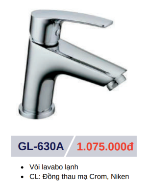 Vòi lavabo lạnh GOLICAA GL-630A - 5
