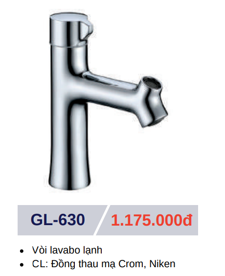 Vòi lavabo lạnh GOLICAA GL-630