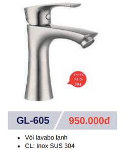 Vòi lavabo lạnh GOLICAA GL-605 - 8 Vòi lavabo lạnh GOLICAA GL-605 - 7