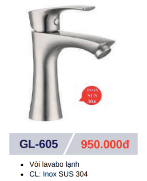 Vòi lavabo lạnh GOLICAA GL-605 - 7