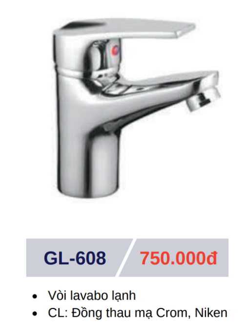 Vòi lavabo lạnh GOLICAA GL-608 - 3