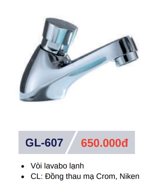 Vòi lavabo lạnh GOLICAA GL-607 - 3