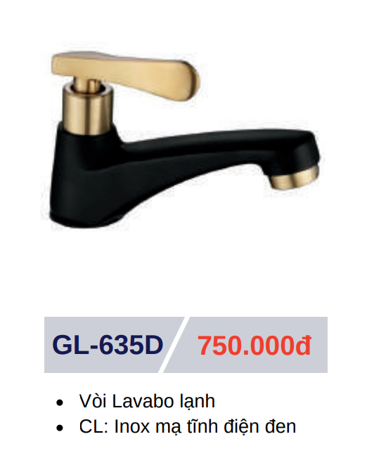 Vòi lavabo lạnh GOLICAA GL-635D