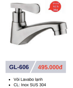 Vòi lavabo lạnh GOLICAA GL-606 - 6 Vòi lavabo lạnh GOLICAA GL-606 - 5