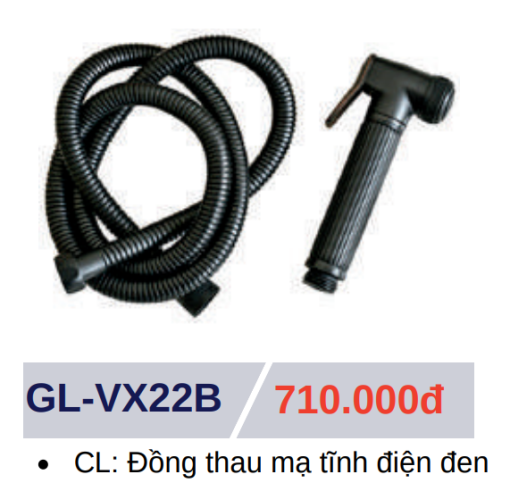 Vòi Xịt Vệ Sinh GOLICAA GL-VX22B - 3