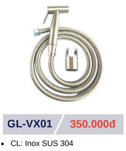 Vòi xịt vệ sinh GOLICAA GL-VX01 - 6 Vòi xịt vệ sinh GOLICAA GL-VX01 - 5