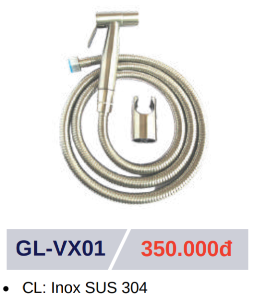 Vòi xịt vệ sinh GOLICAA GL-VX01 - 3