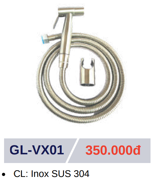 Vòi xịt vệ sinh GOLICAA GL-VX01