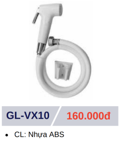 Vòi Xịt Vệ Sinh GOLICAA GL-VX10 - 6 Vòi Xịt Vệ Sinh GOLICAA GL-VX10 - 5