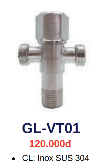 Van khóa - dây cấp GOLICAA GL-VT01