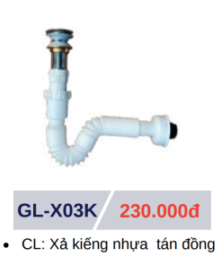 Xả lavabo GOLICAA GL-X03K - 6 Xả lavabo GOLICAA GL-X03K - 5