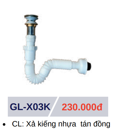 Xả lavabo GOLICAA GL-X03K